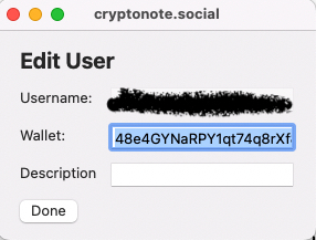Enter your Monero Address to Monero Cart