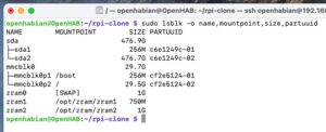 Find Out Partition IDs (PARTUUID) of the USB Boot Drive